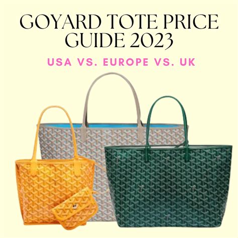 goyard colors 2022|goyard prices in usa.